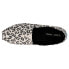 Фото #7 товара TOMS Alpargata Leopard Slip On Womens Black, White Flats Casual 10017747T