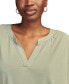 Women's Solid Sandwash Notch Top