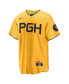 ფოტო #3 პროდუქტის Men's Bryan Reynolds Gold Pittsburgh Pirates 2023 City Connect Replica Player Jersey