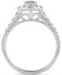 ფოტო #3 პროდუქტის Diamond Oval Halo Cluster Engagement Ring (1 ct. t.w.) in 14k Gold