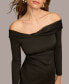 Women's Folded-Neck Off-The-Shoulder Dress