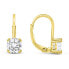 Fashion gold-plated earrings with zircons EA116Y