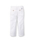 Toddler and Little Boys Straight Fit Twill Pant