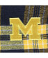 Фото #4 товара Men's Navy, Maize Michigan Wolverines Big and Tall 2-Pack T-shirt and Flannel Pants Set