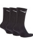 Nike Training Everyday Cushioned 3 pack crew sock in black