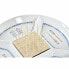 Snack tray DKD Home Decor Blue Natural Bamboo Stoneware Mediterranean 23,5 x 23,5 x 7 cm