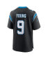Фото #2 товара Men's Bryce Young Black Carolina Panthers Team Game Jersey