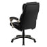 Фото #2 товара High Back Folding Black Leather Executive Swivel Chair With Arms