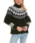 Фото #1 товара Pearl By Lela Rose Fairisle Wool & Cashmere-Blend Sweater Women's Black Xs