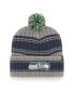 Фото #1 товара Men's Graphite Seattle Seahawks Rexford Cuffed Knit Hat With Pom