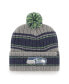 ფოტო #1 პროდუქტის Men's Graphite Seattle Seahawks Rexford Cuffed Knit Hat With Pom