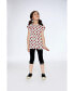 Фото #4 товара Girl Organic Cotton Long Top With Frill White Printed Pop Strawberry - Child