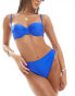 New Look ruched underwire multiway bra in blue Голубой, EU 70 B - фото #1