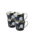 Фото #1 товара Heritage Collectables 10 Oz Midnight Uni Mugs in Gift Box, Set of 4