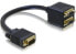 Delock Adapter VGA male to 2x VGA female - 0.2 m - VGA (D-Sub) - 2 x VGA (D-Sub) - Male - Female