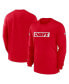 Фото #1 товара Men's Red Kansas City Chiefs Sideline Player Performance Long Sleeve T-Shirt