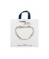 Gold-Tone Stainless Steel Rope Herringbone Bracelet