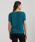 ფოტო #2 პროდუქტის Petite Rib-Knit Crewneck Sweater