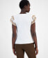 ფოტო #2 პროდუქტის Women's Cotton Eyelet-Embroidered Top