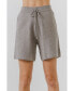 ფოტო #1 პროდუქტის Women's Drawstring Knit Shorts