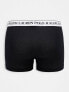 Фото #3 товара Polo Ralph Lauren 3 pack trunks in black with waistband logo