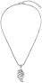 Fashionable steel necklace with Kiss 80011C11000 pendant