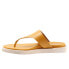 Фото #4 товара Softwalk Kisi S2210-787 Womens Orange Wide Leather Thong Sandals Shoes