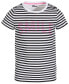 ფოტო #1 პროდუქტის Big Girls Smile Graphic Striped T-Shirt, Created for Macy's