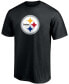 Men's T.J. Watt Black Pittsburgh Steelers Player Icon Name and Number T-shirt Черный, S - фото #2