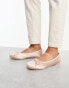 Фото #8 товара Public Desire Wide Fit Alexa ballet pumps in baby pink satin