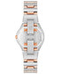 ფოტო #3 პროდუქტის Women's Quartz Silver-Tone and Rose Gold-Tone Alloy Watch, 29mm