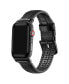 Фото #1 товара Men's and Women's Genuine Black Leather Band for Apple Watch 42mm