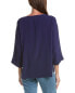 Фото #2 товара Eileen Fisher Bateau Neck 3/4-Sleeve Silk Top Women's