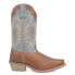 Фото #1 товара Laredo Arabella Embroidered Square Toe Cowboy Womens Blue, Brown Casual Boots 5