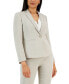 Women's Seamed Notched-Collar Stretch Pebble Crepe Jacket