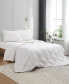 Lightweight White Goose Down Feather Fiber Comforter, King