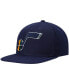 Фото #3 товара Men's Navy Utah Jazz Ground 2.0 Snapback Hat