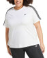 Plus Size Essentials Slim 3-Stripes T-Shirt