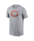 Men's Gray Chicago Bears Primary Logo T-Shirt