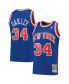 ფოტო #4 პროდუქტის Men's Charles Oakley Blue New York Knicks Hardwood Classics 1991-92 Swingman Jersey