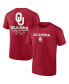 Фото #2 товара Men's Crimson Oklahoma Sooners Game Day 2-Hit T-shirt