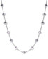 ფოტო #2 პროდუქტის EFFY® Gray Cultured Freshwater Pearl (5-1/2mm) 18" Collar Necklace in 14k White Gold