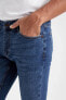Фото #5 товара Джинсы мужские defacto DeFacto Erkek Pedro Slim Fit Normal Bel Dar Paça Jean Pantolon