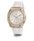 Guess Damen Armbanduhr ZEST Multifunktion weiß, roségold 39 mm GW0694L3