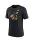 Men's Heather Black Iowa Hawkeyes Blitz Evergreen Legacy Primary Tri-Blend T-Shirt Черный, L - фото #3