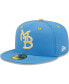 Фото #1 товара Men's Royal Myrtle Beach Pelicans Authentic Collection Team Home 59FIFTY Fitted Hat