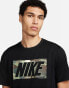 Nike Training camo graphic t-shirt in black