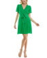 Фото #1 товара Women's Puff-Sleeve Chiffon Dress