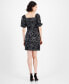 Фото #2 товара Women's Floral-Embroidered Shift Dress