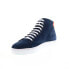 French Connection Homer FC7204H Mens Blue Suede Lifestyle Sneakers Shoes